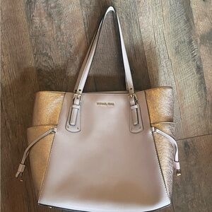 Rose gold Michael kors bag